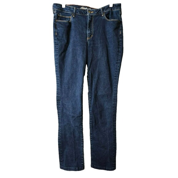 Eddie Bauer Size 30 Womens Jeans Slightly Curvy Medium Wash Straight Leg - Picture 1 of 8